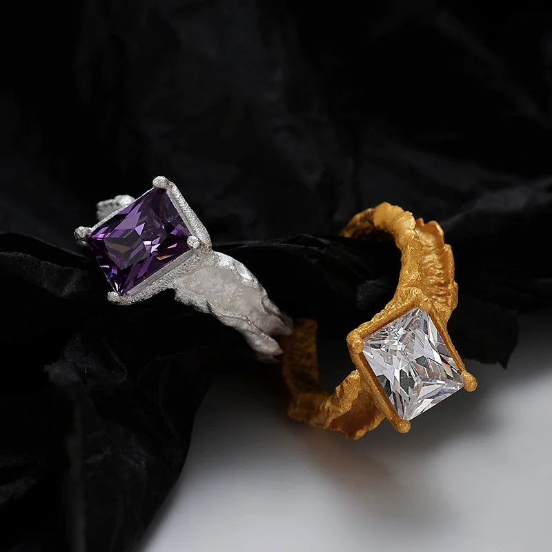 Ring mit mattiertem Zirkonia, R1251