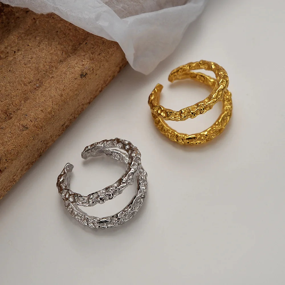 Dicker Draht Unregelmäßiger Ring R125