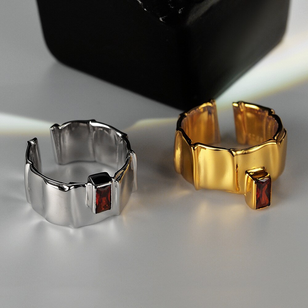 Granatring mit breiten Abschnitten R1069