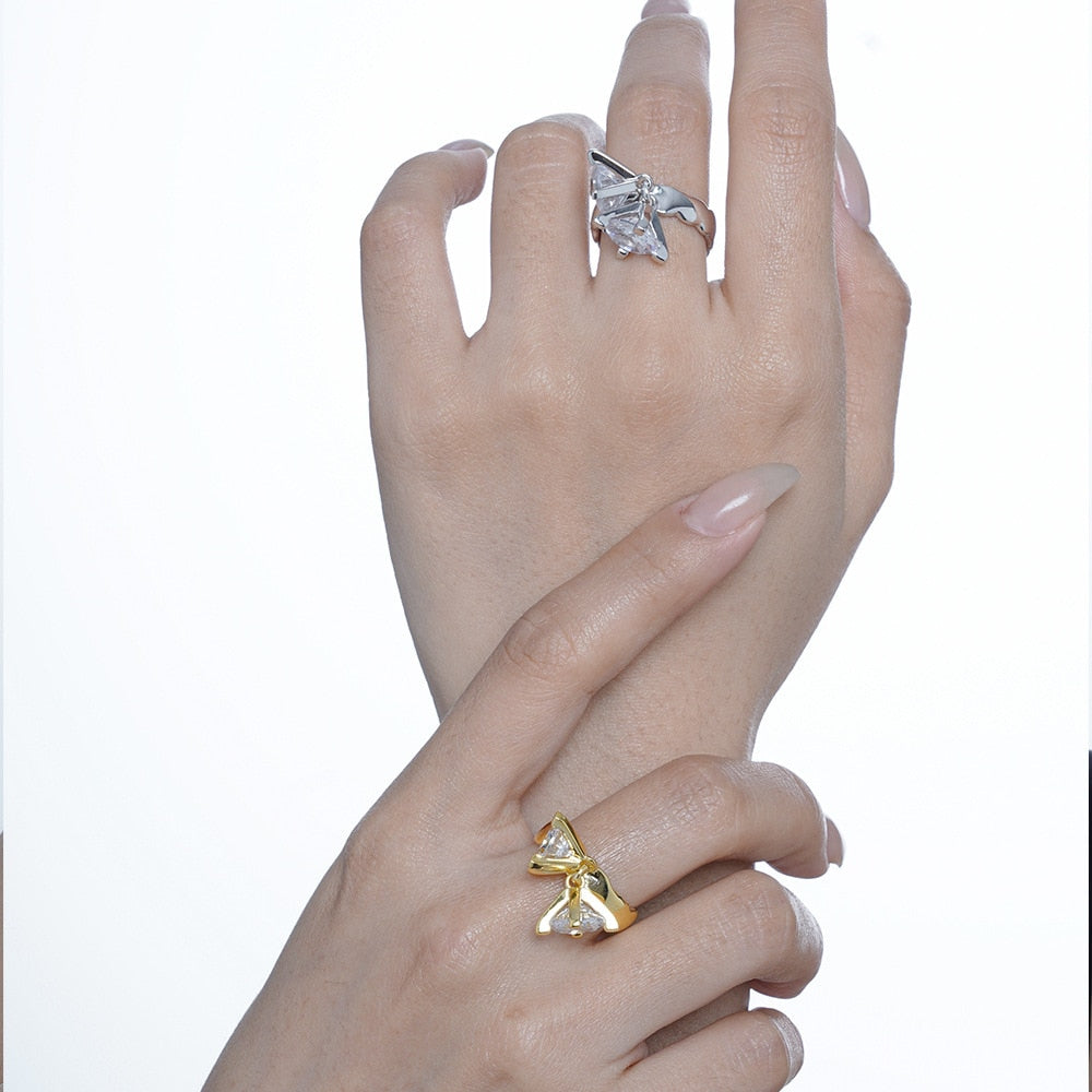 CZ Blumen-Ring R1088