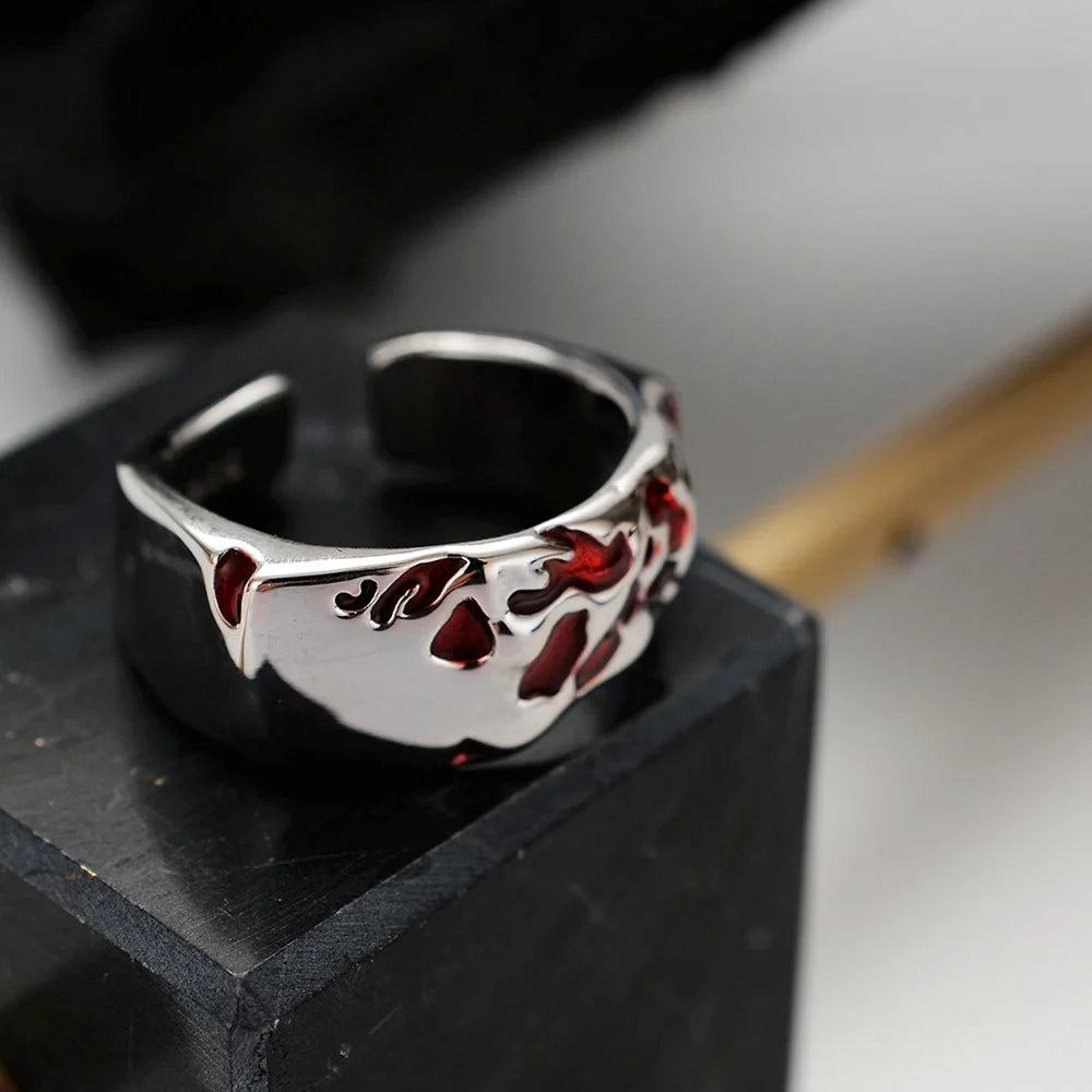 Emaillierter unregelmäßiger Ring R1019