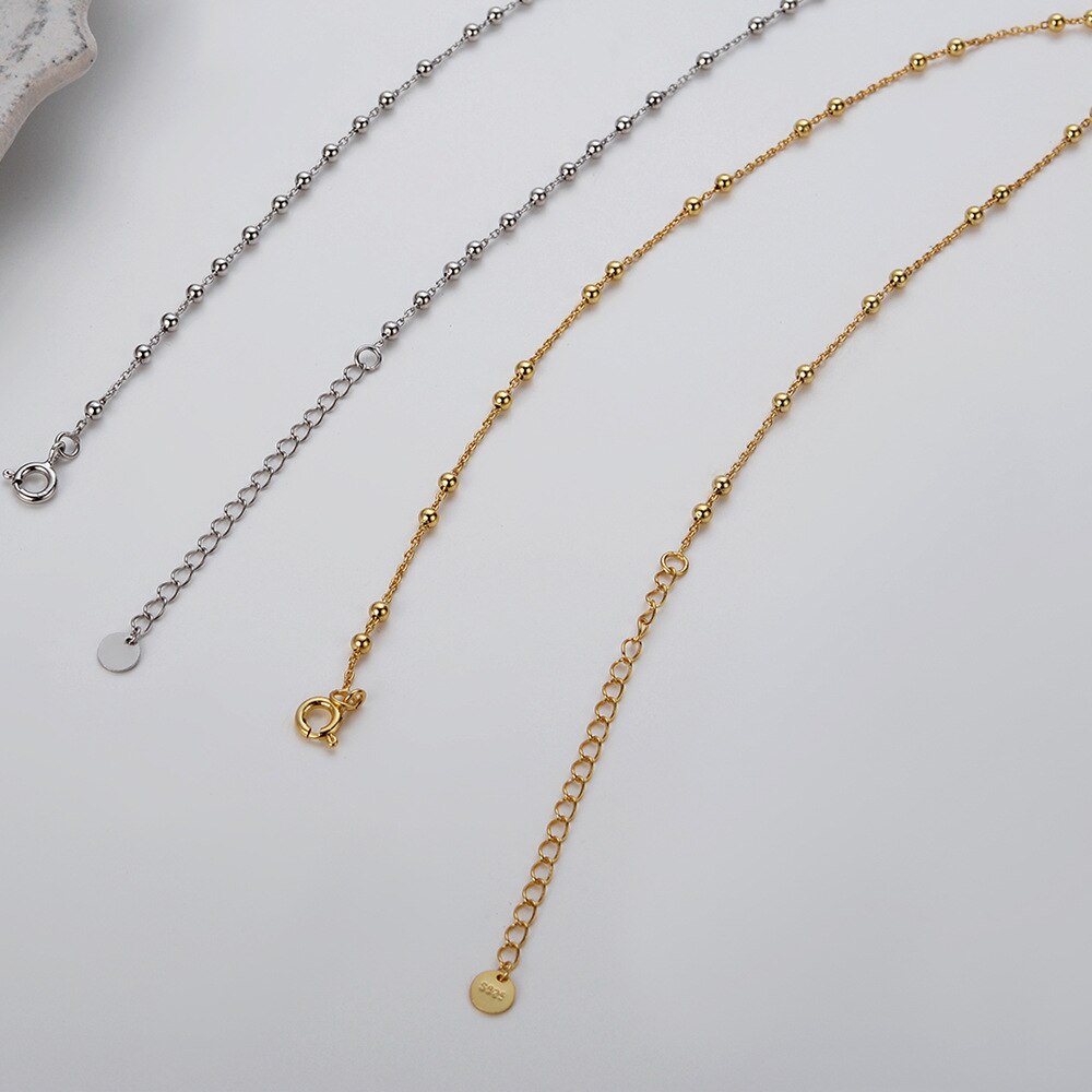 Kugelkette Spaced Beads Halskette N1029