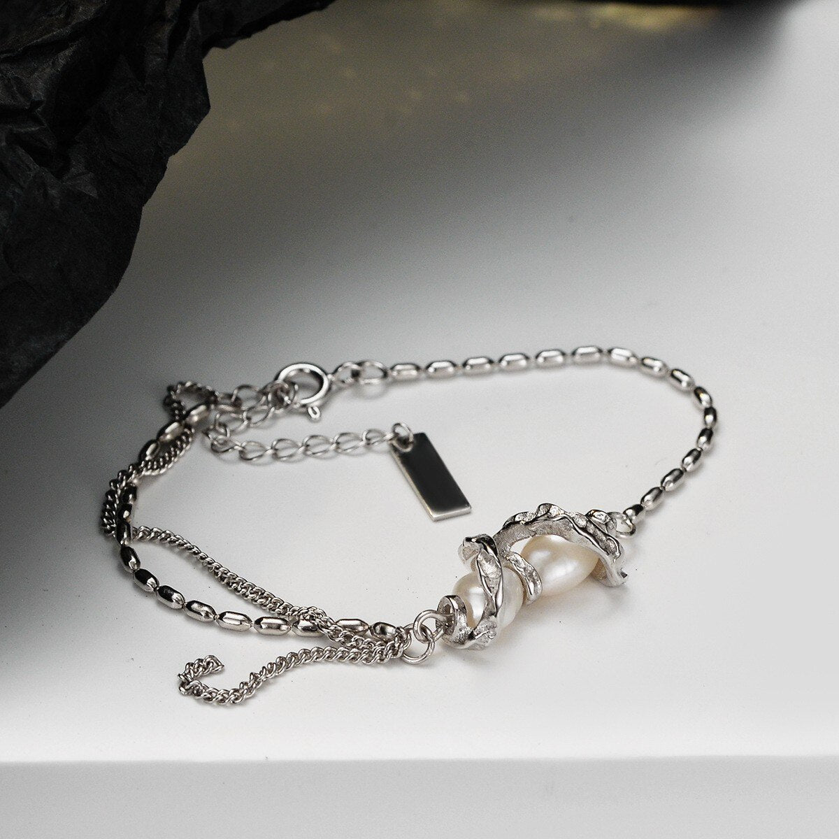 Barockperlen Quastenarmband B1000