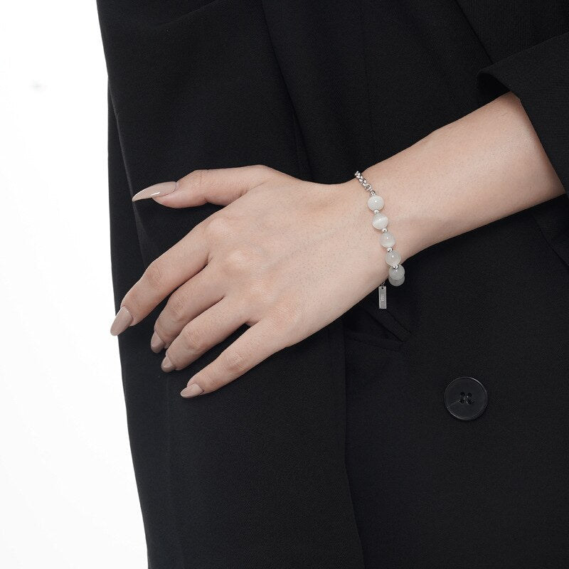 Katzenauge gezeichnetes Kabelkettenarmband B1007