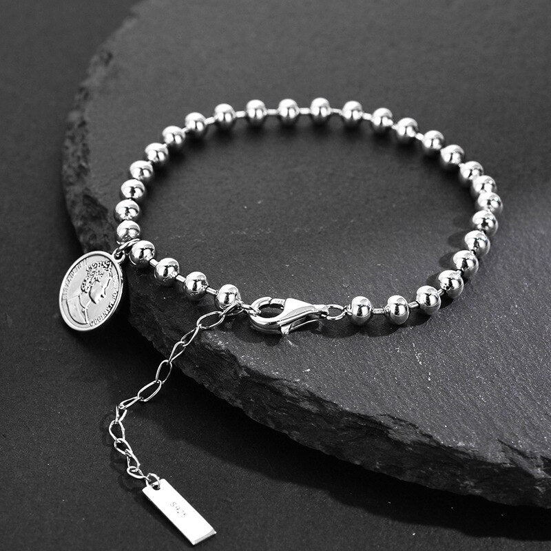 Elizabeth Münz-Kugelkettenarmband B1015