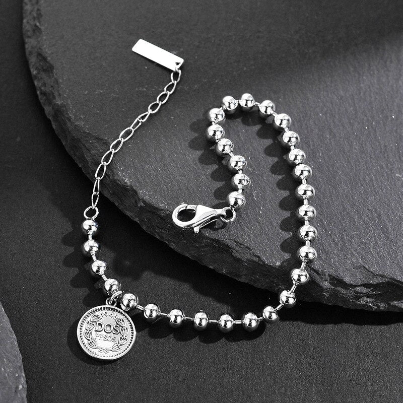 Elizabeth Münz-Kugelkettenarmband B1015