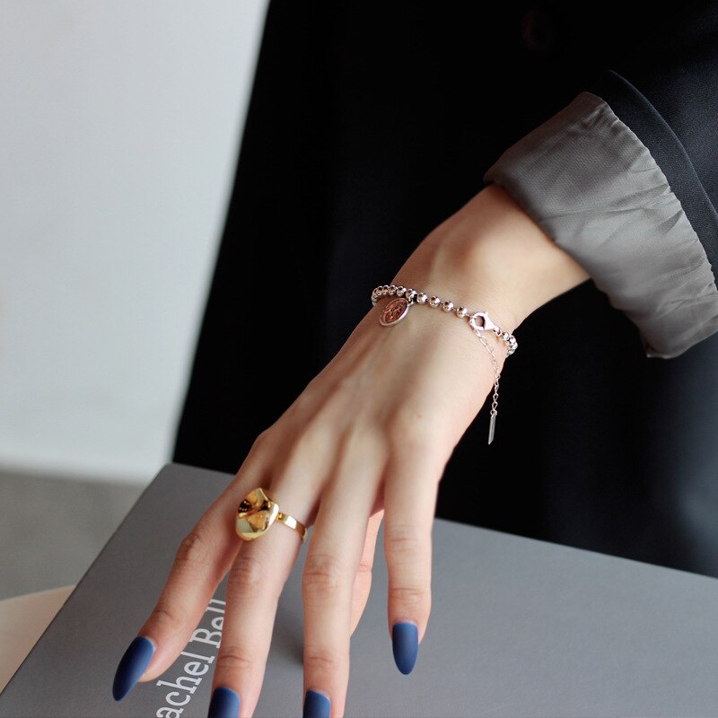 Elizabeth Münz-Kugelkettenarmband B1015
