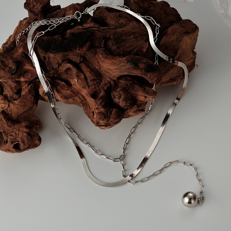 Schlangenkette, längliche Halskette N1025