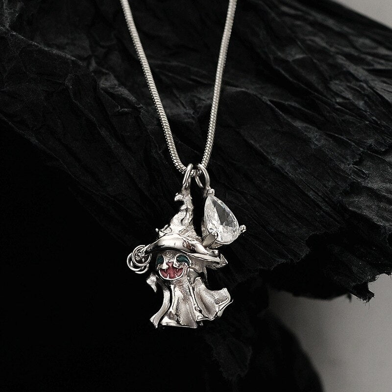 Halskette mit Spirit-Hexen-Anhänger N1004