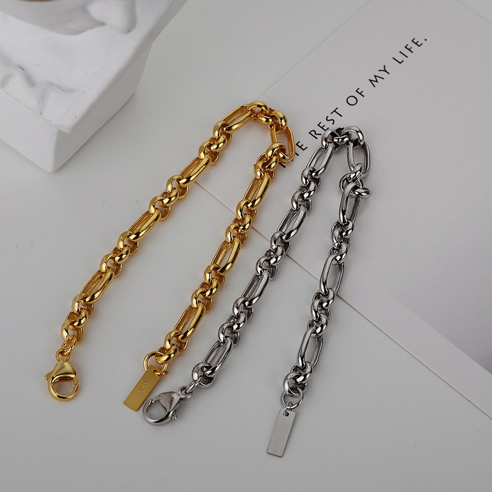 Statement-Armband mit Rolo-Kette B1042