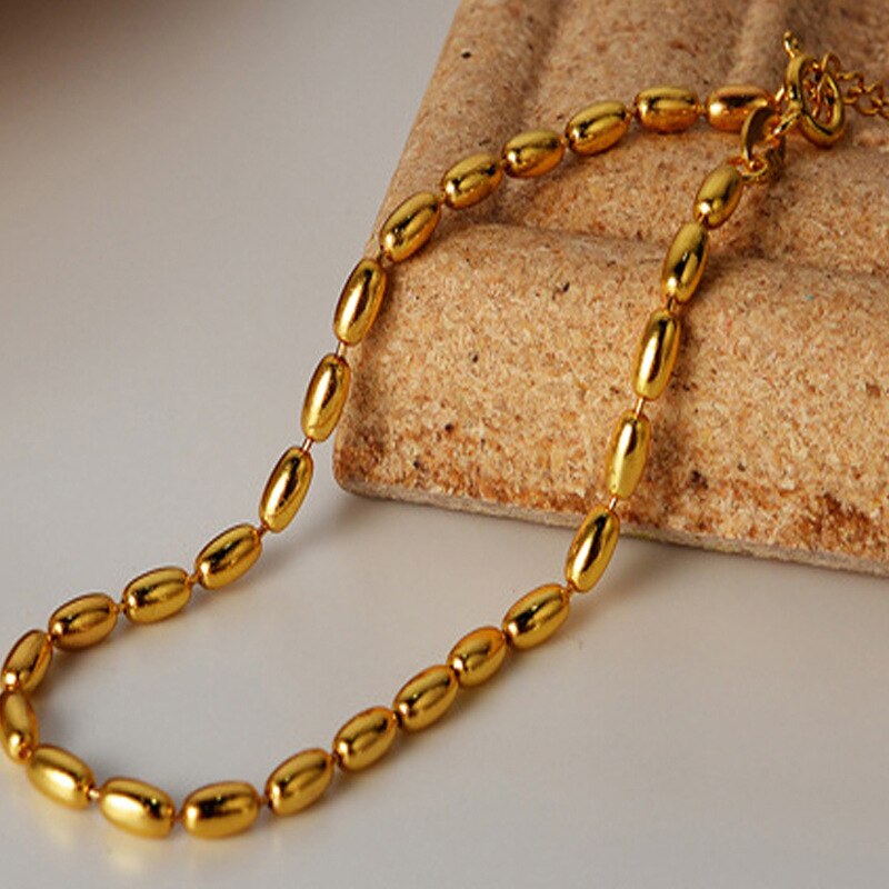 Rocailles-Perlen-Kettenarmband B1044