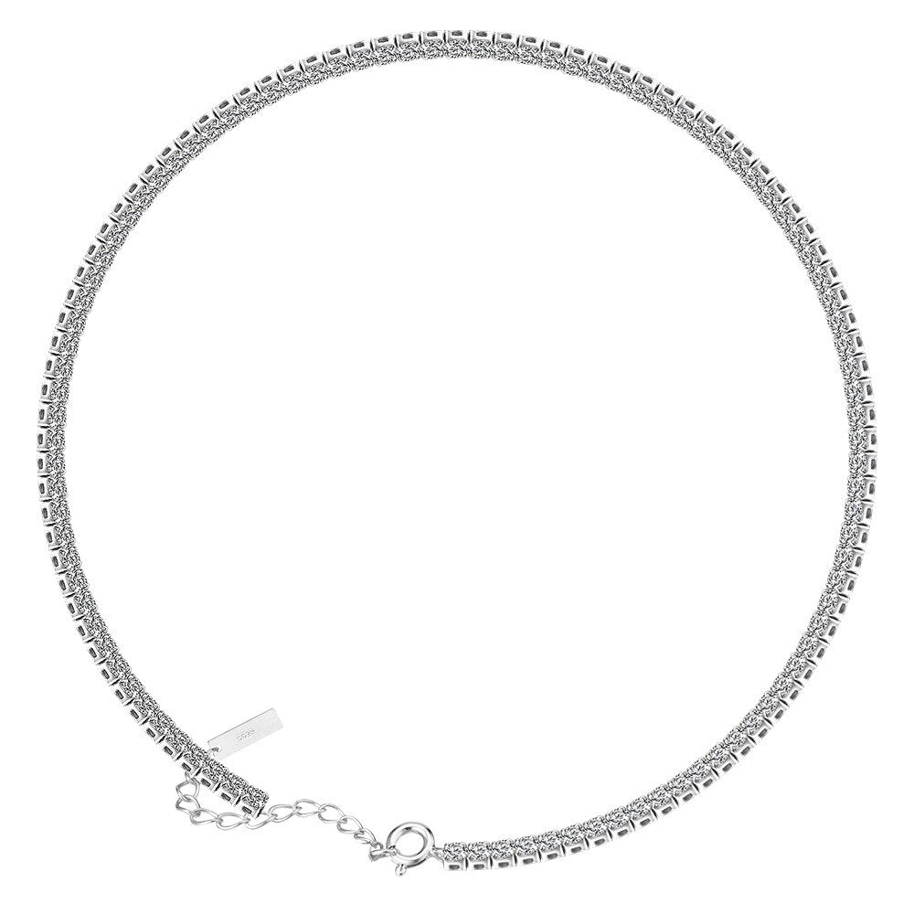 Iced Out Tennis Bling Halskette N1007