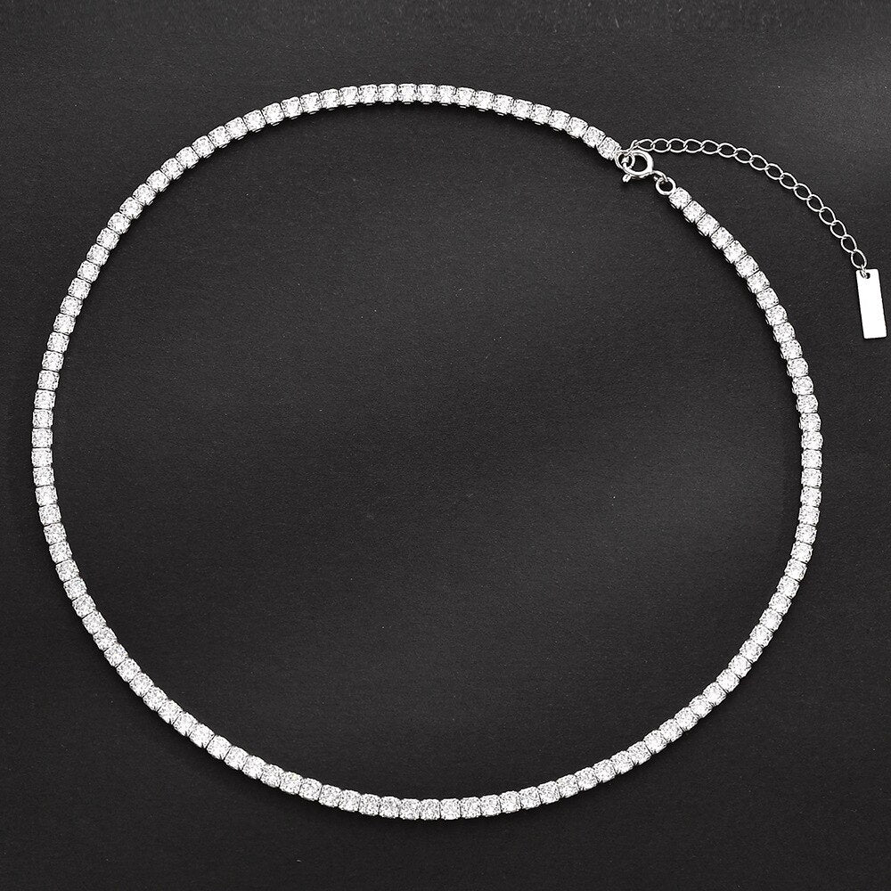 Iced Out Tennis Bling Halskette N1007