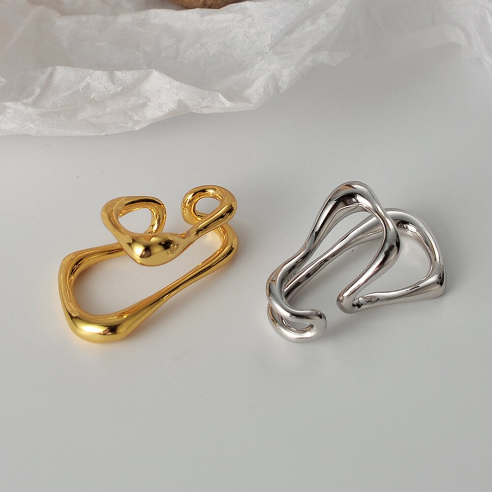 Verspielte Liquid Ear Cuffs E1196 1 Stück