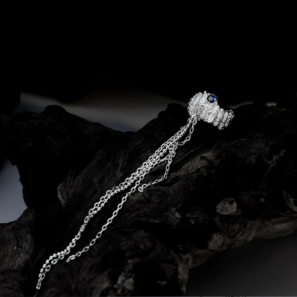 Naturalistische Kette CZ Ohrmanschetten E1221, 1 Stück