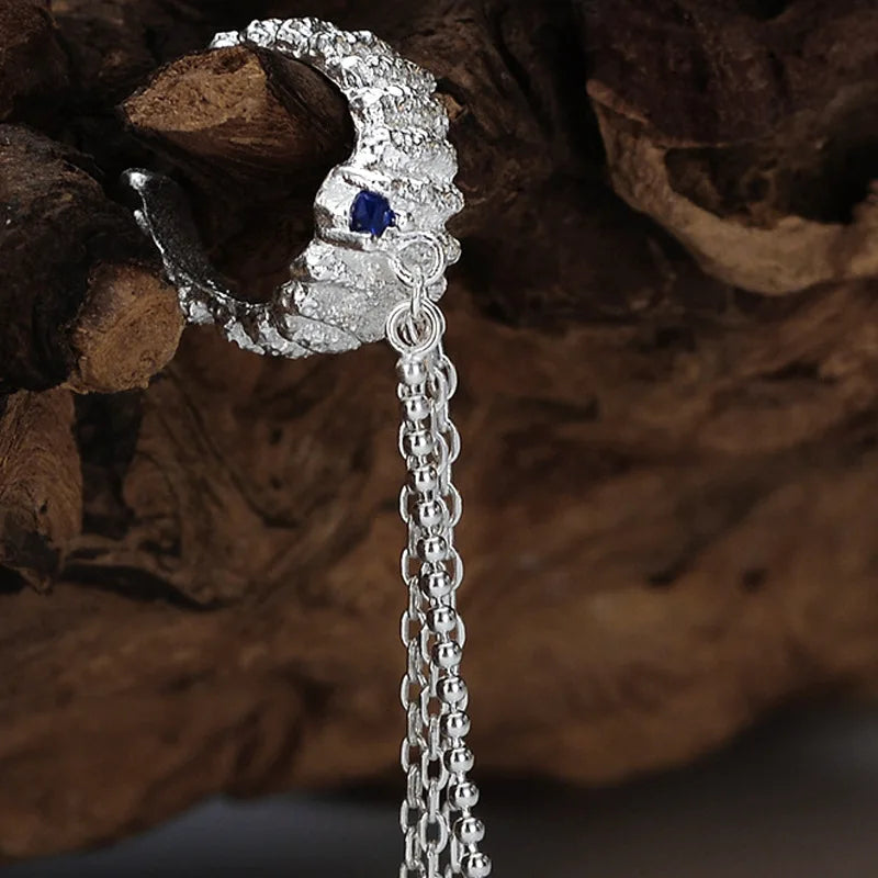 Naturalistische Kette CZ Ohrmanschetten E1221, 1 Stück