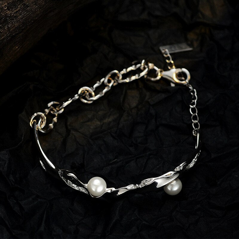 Muschelperlen Unregelmäßige Glieder Armband B1022