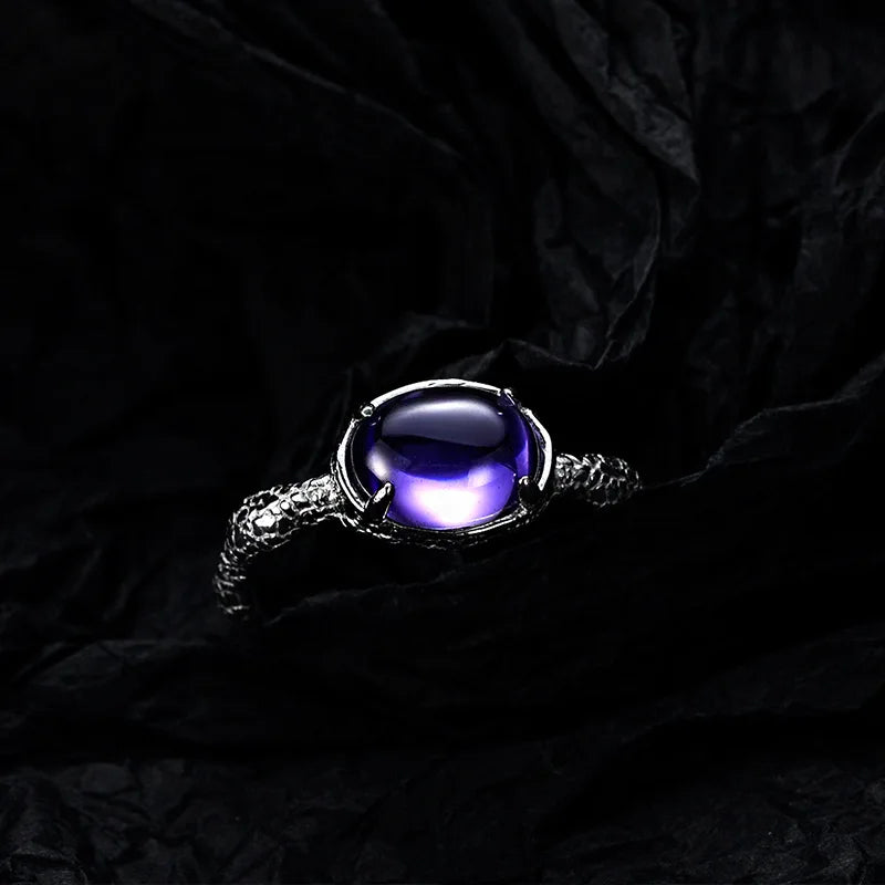 Lila Geburtssteinring R1212