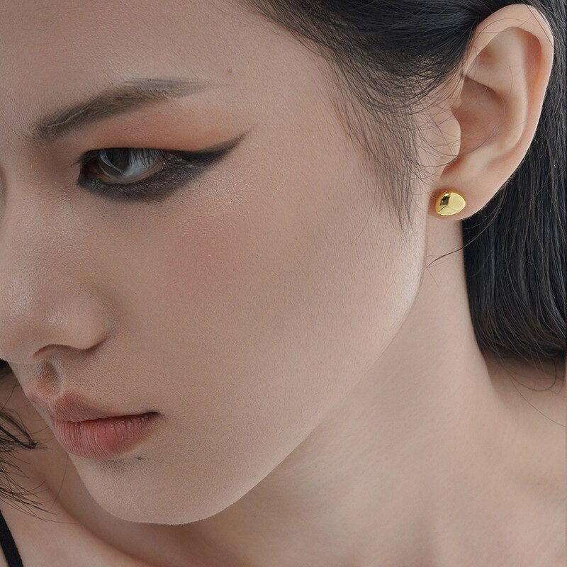 Dicke Bohnenherz-Ohrringe E1025