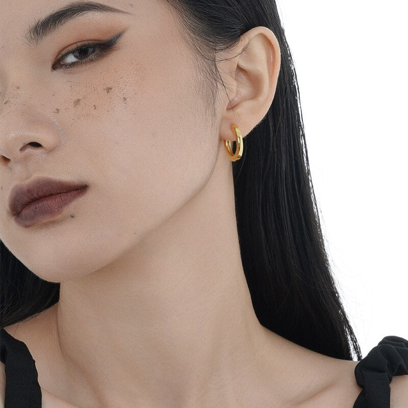 Dicke C-förmige Ohrringe E1019