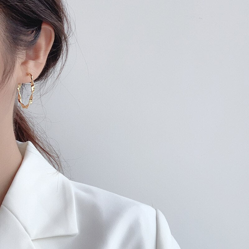 Creolen aus verdrehtem Draht E1043