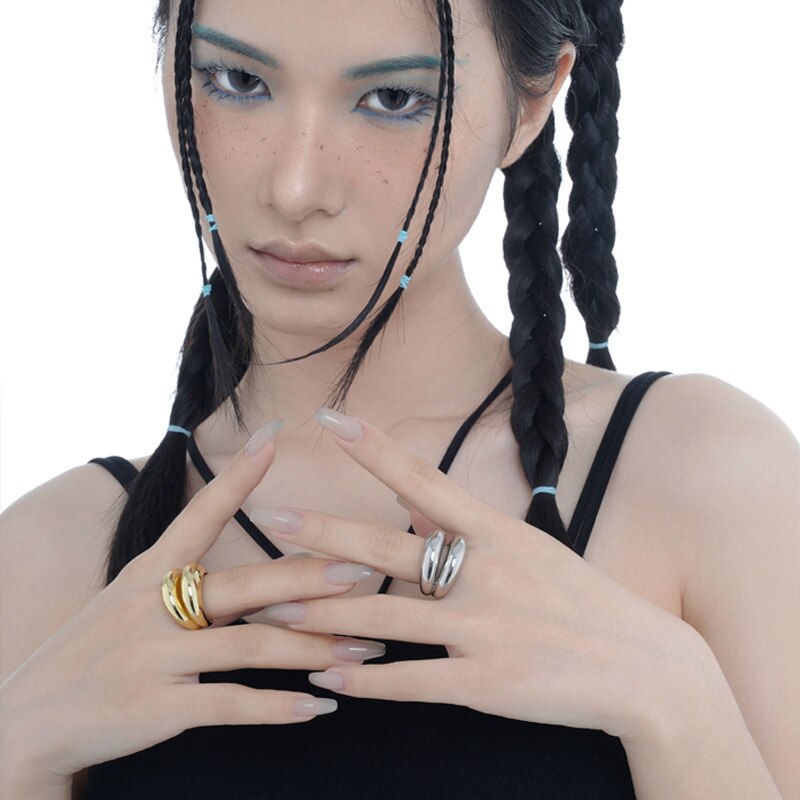 Breiter, klobiger Creolenring R1053