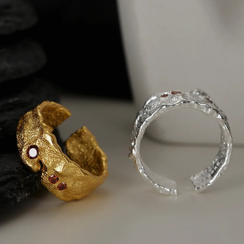 Breiter, klobiger, unregelmäßiger Ring R1217