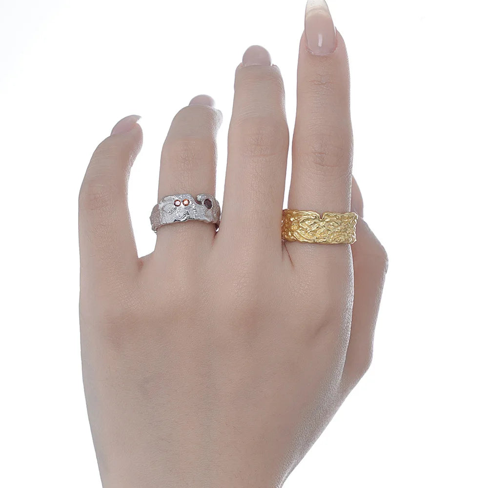 Breiter, klobiger, unregelmäßiger Ring R1217