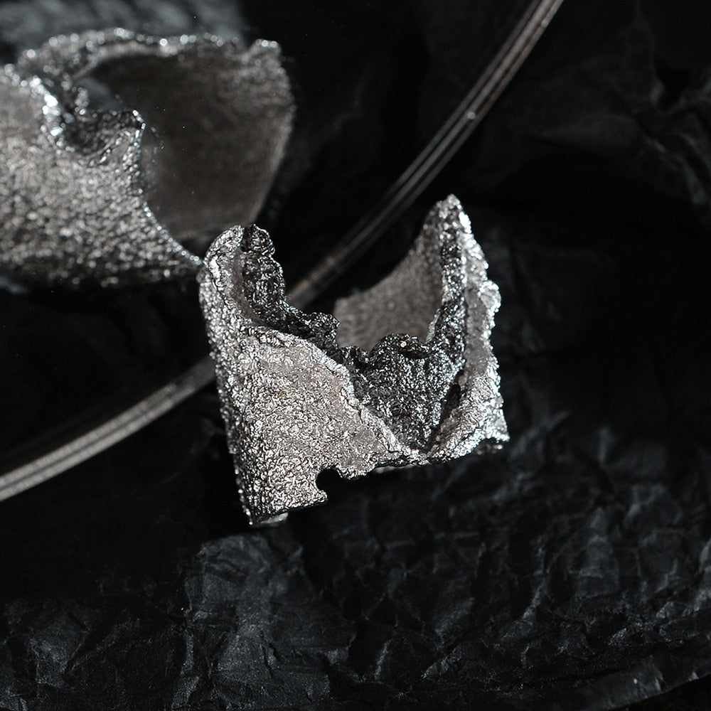 Breiter zweifarbiger Robuster Elementring R1196