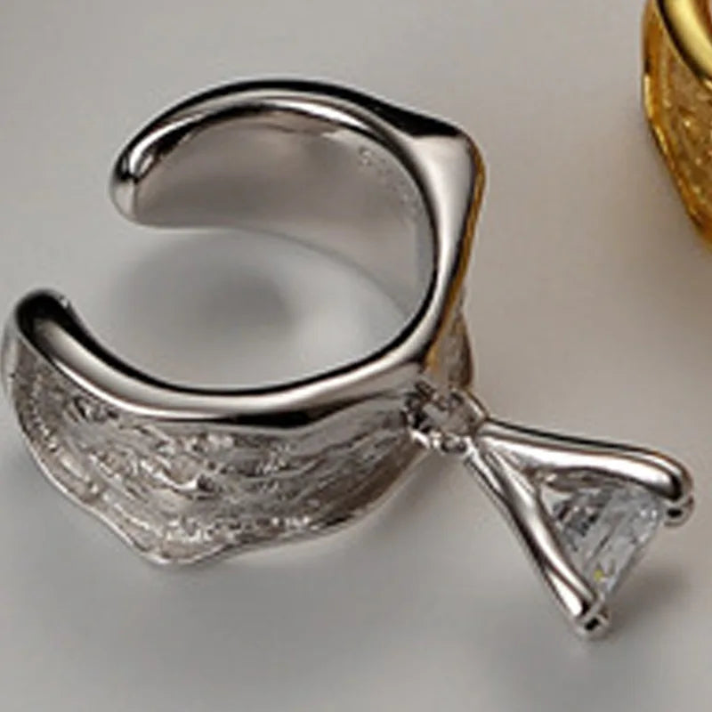 CZ Glocken-Clip-Ohrring E1280 1 Stück