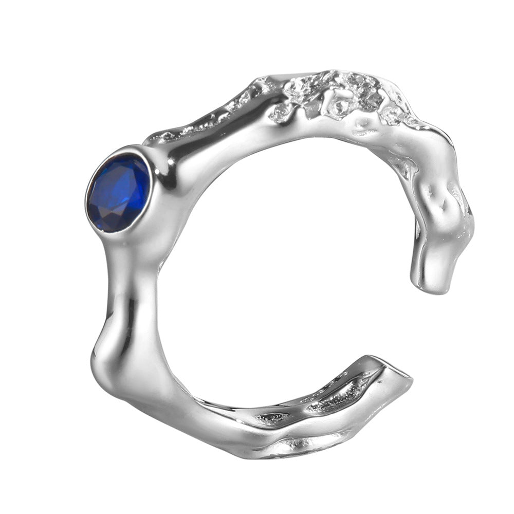 Alien Textur CZ Ring R1252