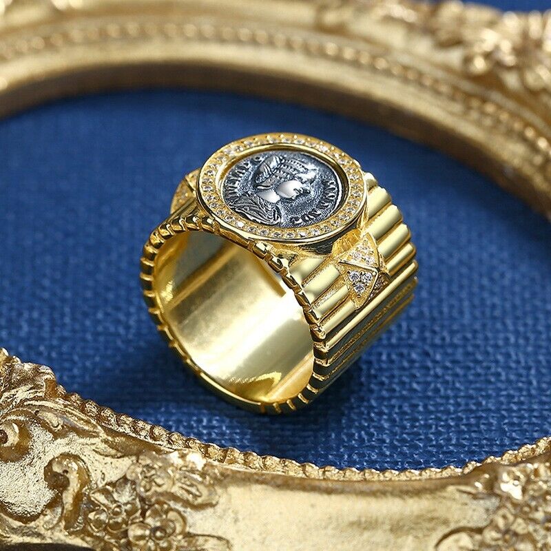 Julia Domna Römischer Münzring, breiter Ring, R1002