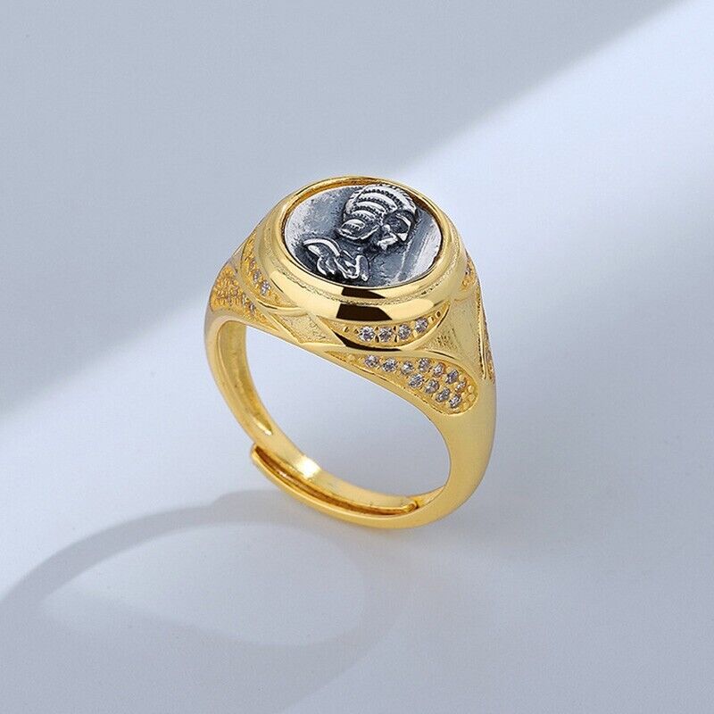 Antike römische Münze CZ Ring R1046