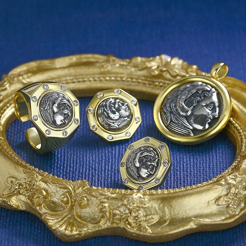 Herkules Griechische Münze Replik Ring R1055