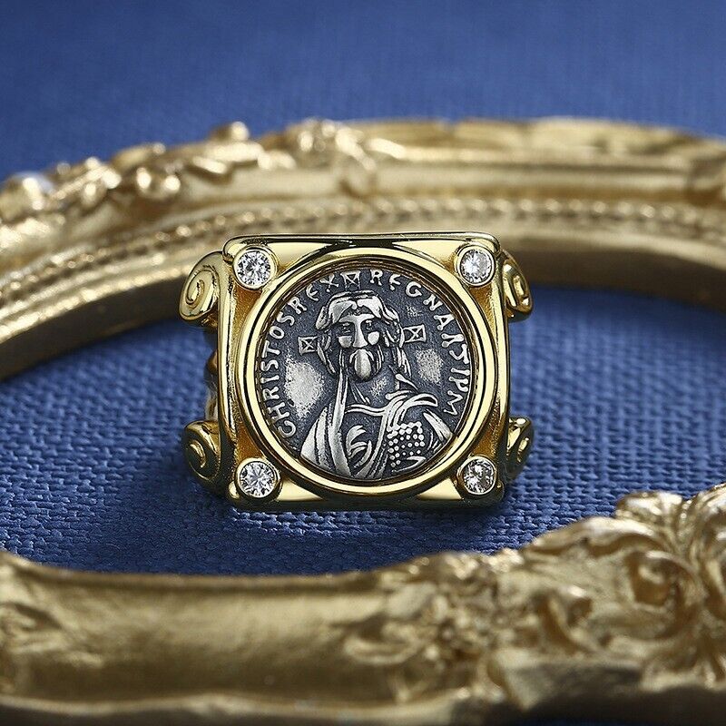 Justinian II Byzantinische Münze Replik Ring R1036