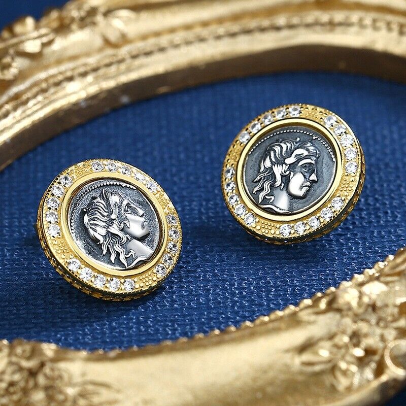 Apollo griechische Münzohrstecker E1028
