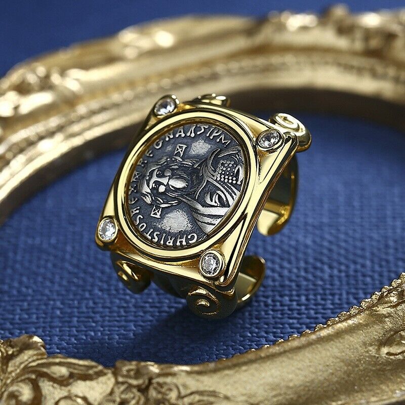 Justinian II Byzantinische Münze Replik Ring R1036