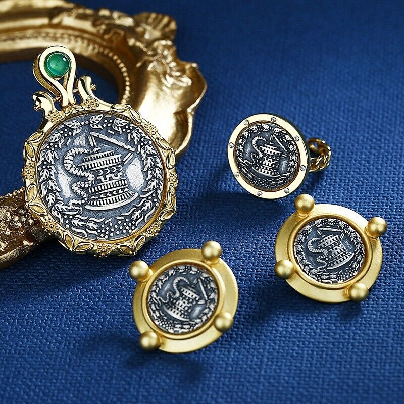 Pergamon Schlangenmünzring R1019