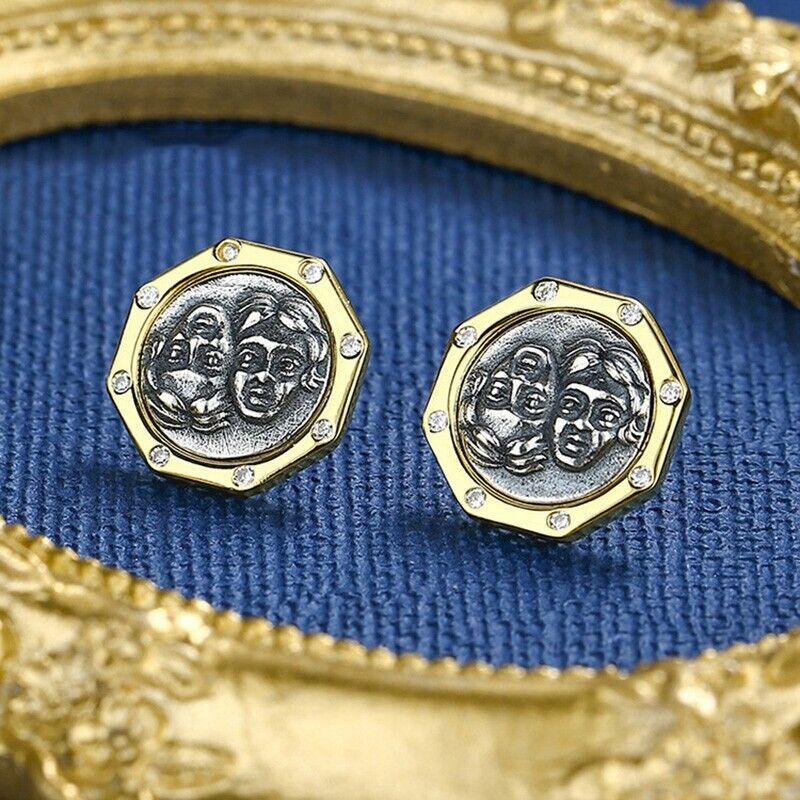 Ohrringe mit griechischen Münzen von Gemini E1063