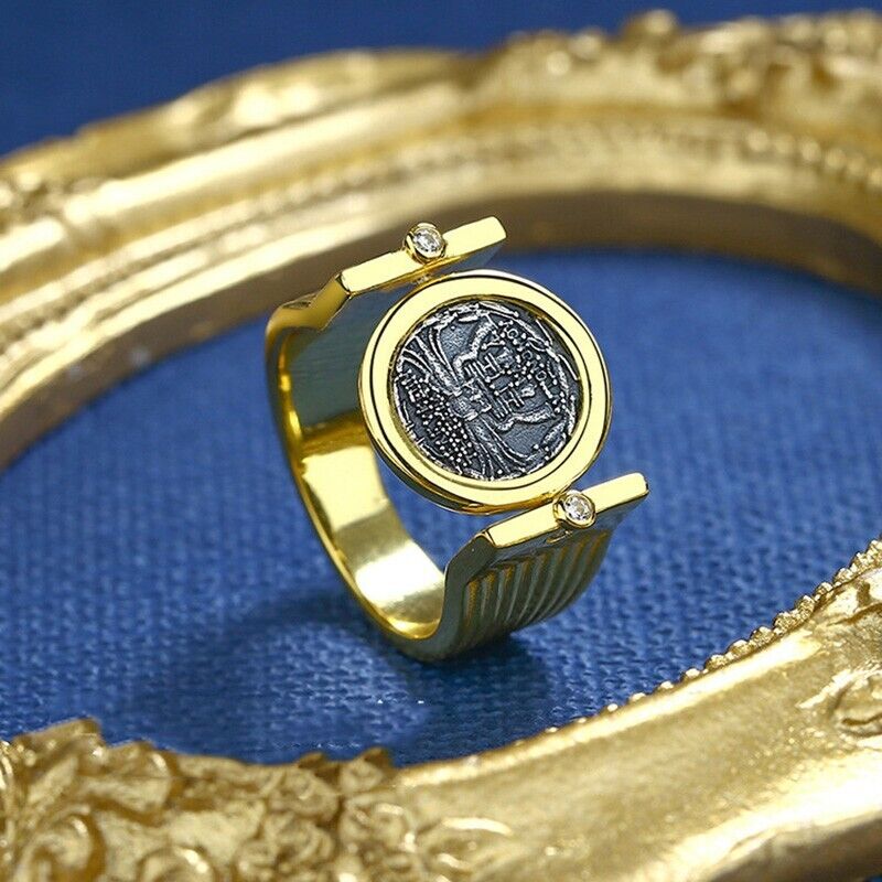 Wealth Tyche Replik griechischer Münzring R1041