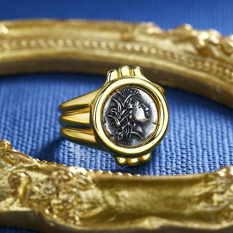 Griechischer Demeter-Münzen-Replik-Ring R1024