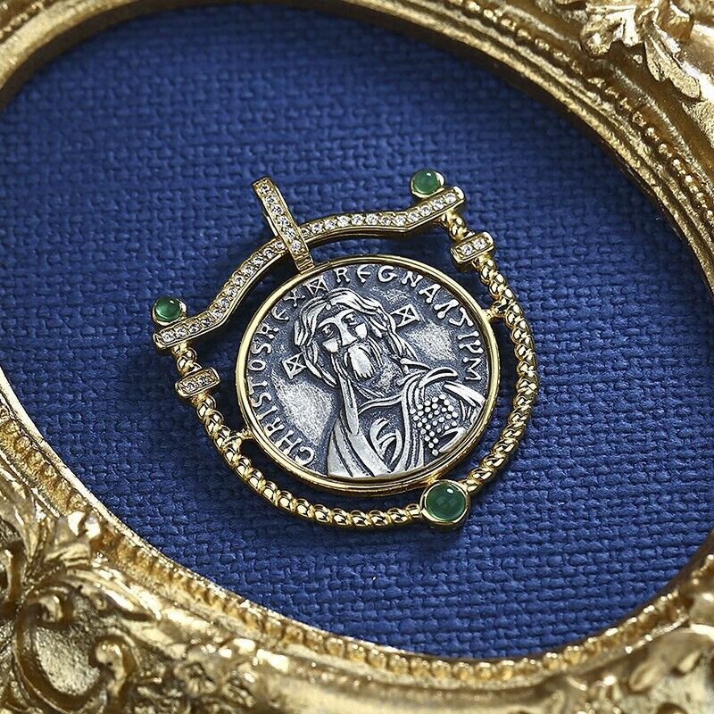 Justinian II Schild Achat Anhänger N1013