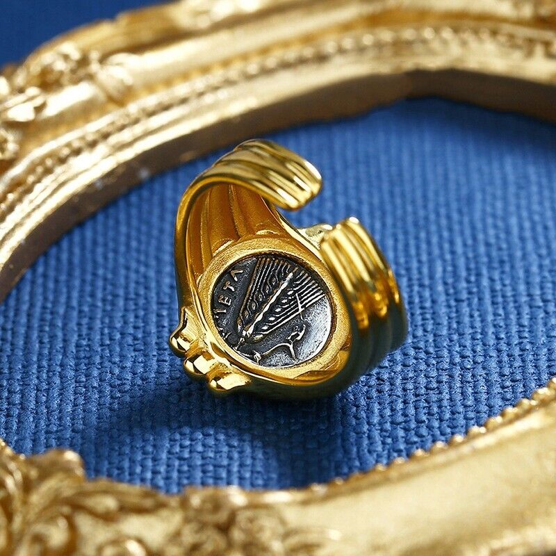 Griechischer Demeter-Münzen-Replik-Ring R1024