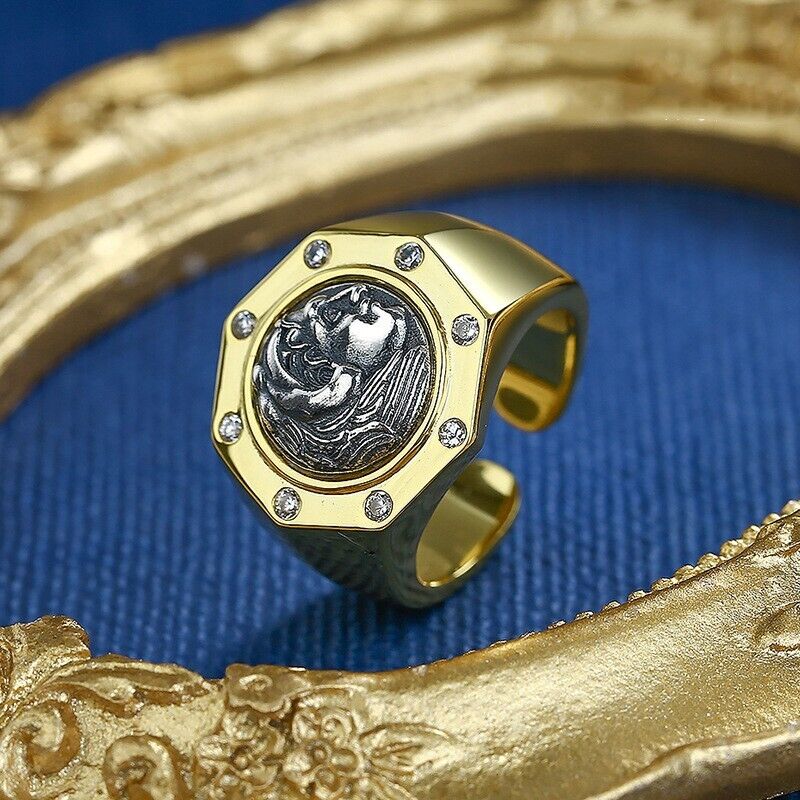 Herkules Griechische Münze Replik Ring R1055