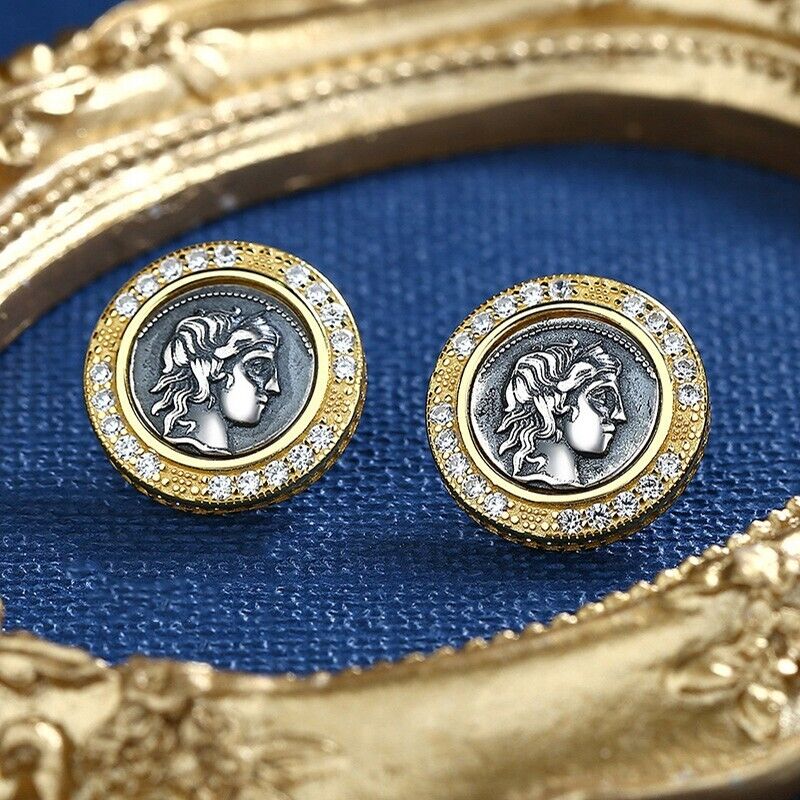 Apollo griechische Münzohrstecker E1028