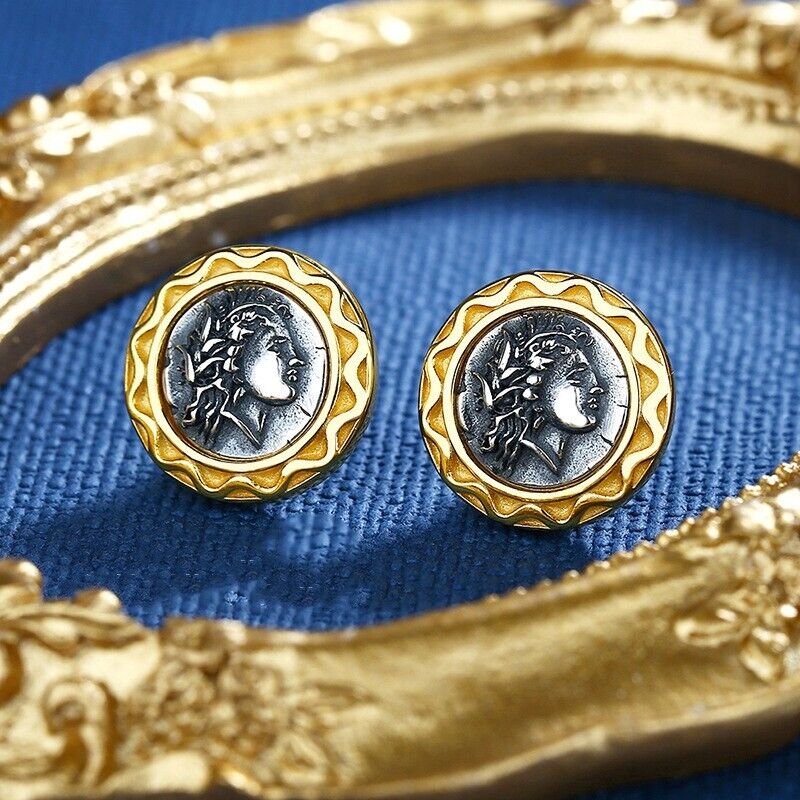 Demeter Griechische Münze Ohrringe E1025