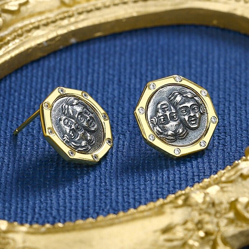Ohrringe mit griechischen Münzen von Gemini E1063