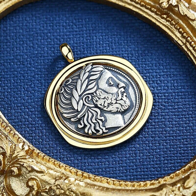 Zeus Griechische Münze Replik Anhänger N1014