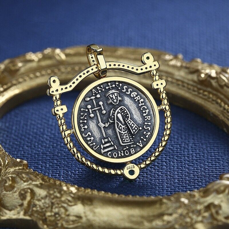 Justinian II Schild Achat Anhänger N1013
