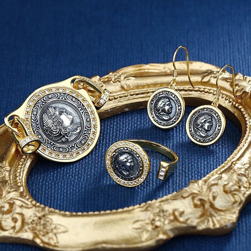 Artemis Griechische Münze CZ Anhänger N1002